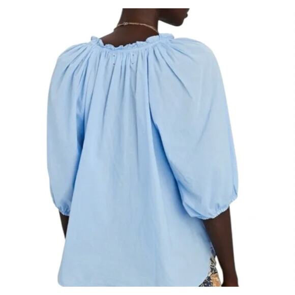 Xirena Jules Top Dark Periwinkle Purple Balloon Sleeves Women's Size Medium - Picture 4 of 11